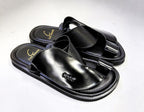 C Collection Calfskin Sandal - Black