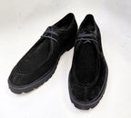 C Collection Suede Lace Up Shoe - Black