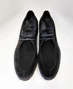 C Collection Suede Lace Up Shoe - Black