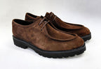 C Collection Suede Lace Up Shoe - Brown