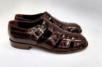 C Collection Crocodile Sandal - Brown