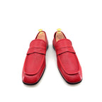 C Collection Deerskin Penny Loafer - Red