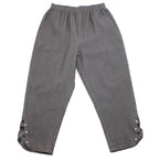 Women's Lightweight Capri Pants with Studded Hem Detail