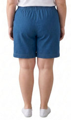 Women's Pull-On Denim and Twill Shorts — Stretch Waist No Zipper