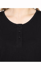 3/4 Sleeve Henley Top