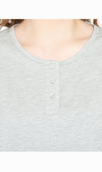 3/4 Sleeve Henley Top