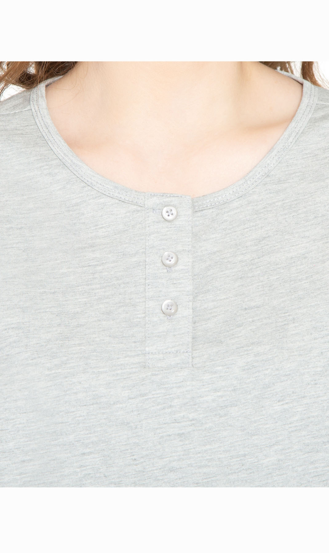3/4 Sleeve Henley Top
