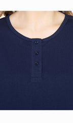 3/4 Sleeve Henley Top