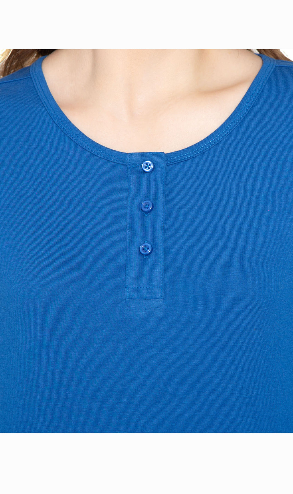 3/4 Sleeve Henley Top