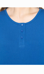 3/4 Sleeve Henley Top