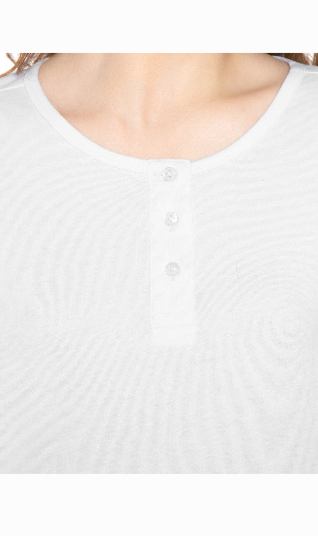 3/4 Sleeve Henley Top