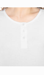 3/4 Sleeve Henley Top