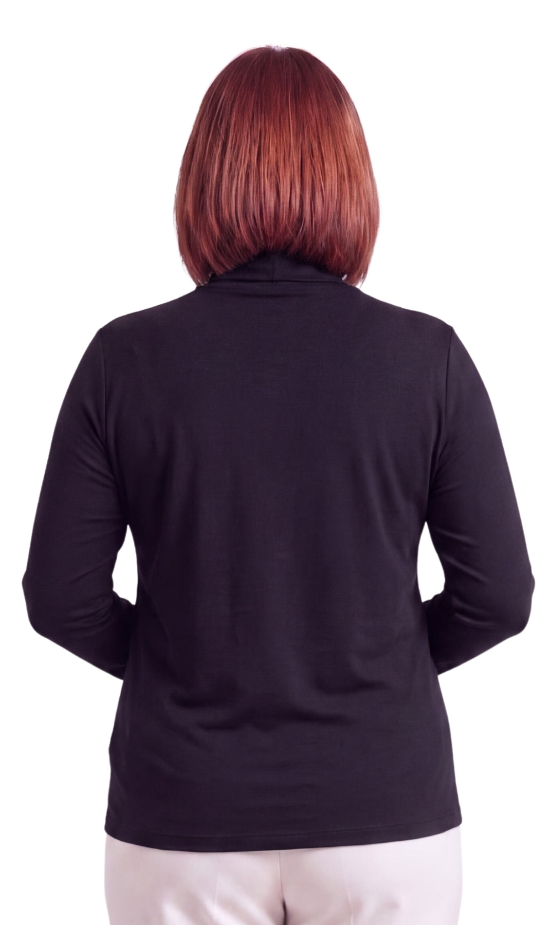 Women's Relaxed Fit Turtleneck Top