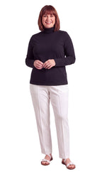 Women's Relaxed Fit Turtleneck Top