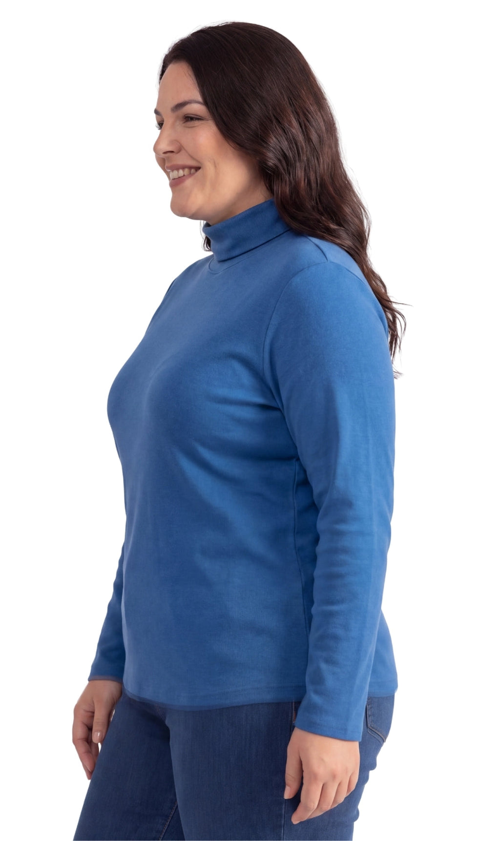 Women's Relaxed Fit Turtleneck Top