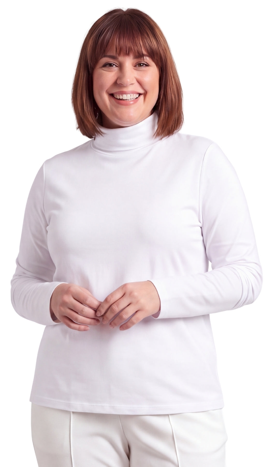 Women's Relaxed Fit Turtleneck Top
