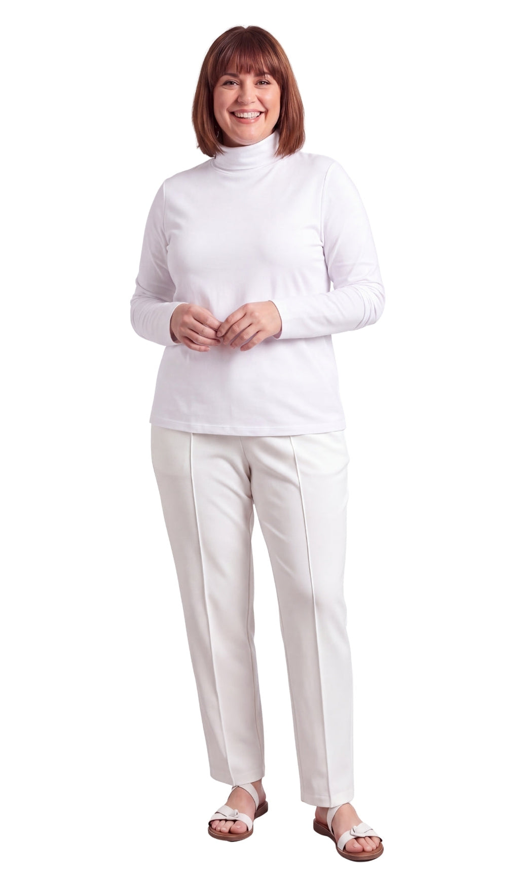 Women's Relaxed Fit Turtleneck Top
