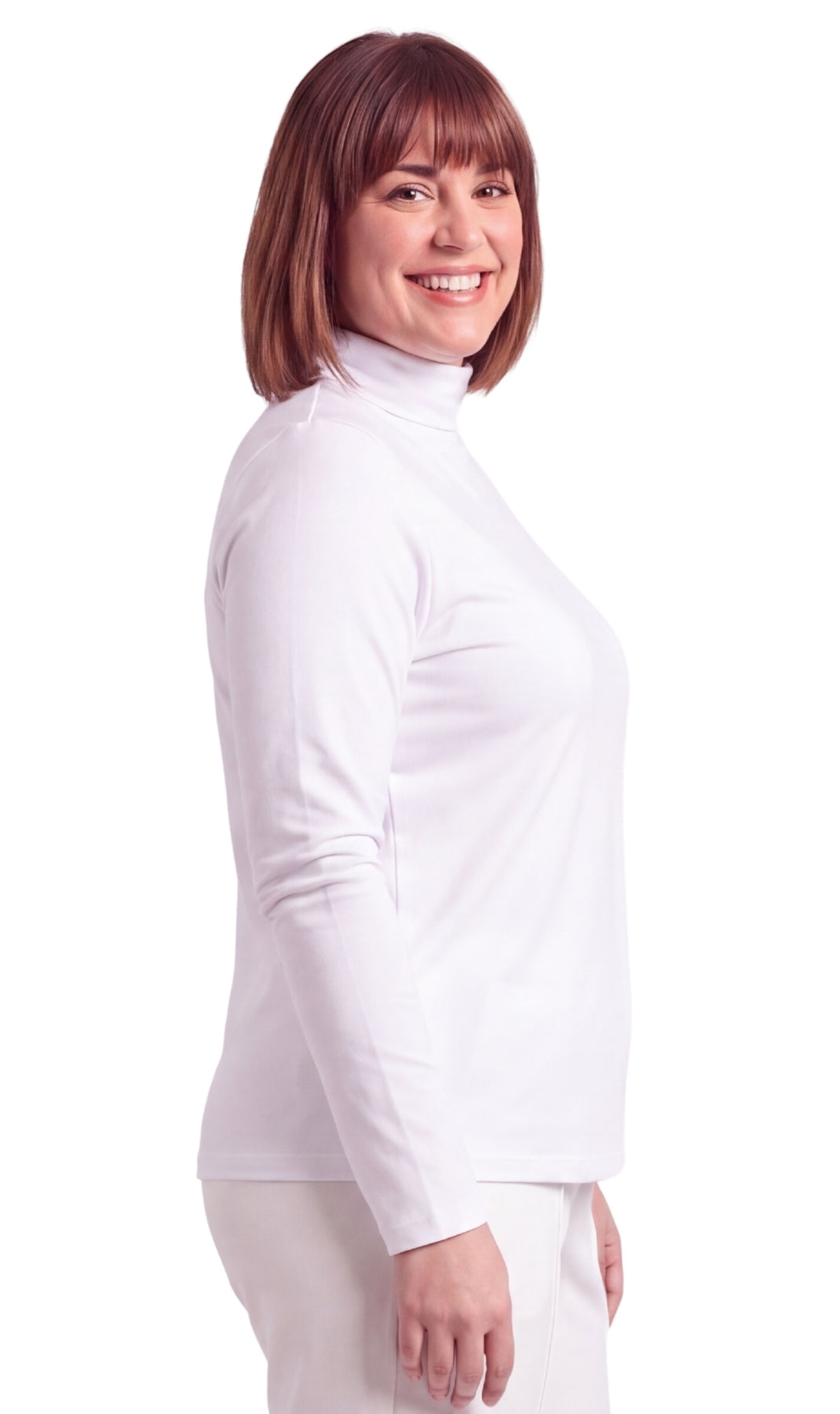 Women's Relaxed Fit Turtleneck Top