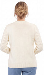 Cable Knit Button Front Cardigan