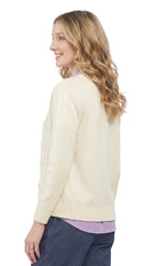 Cable Knit Button Front Cardigan