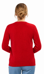 Cable Knit Button Front Cardigan