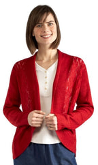 Lightweight Glitter Open Front Shrug