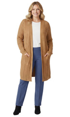 Cable Knit Longline Duster Cardigan