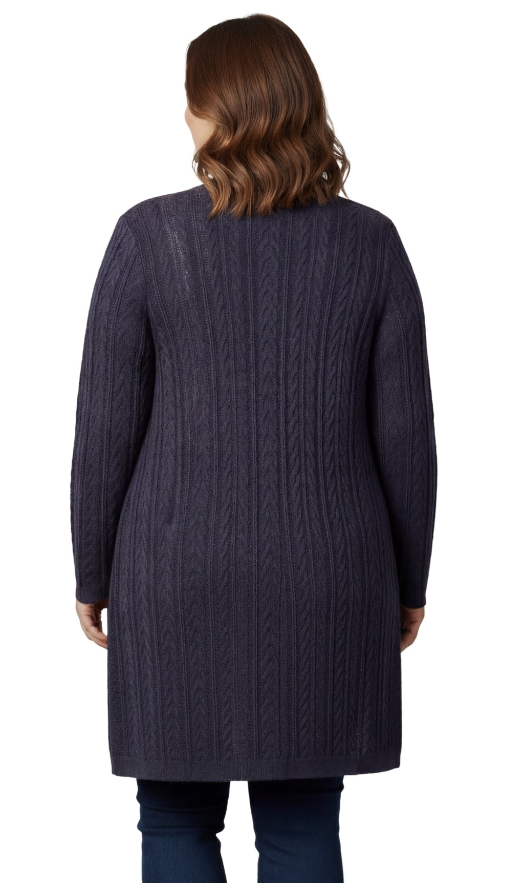 Cable Knit Longline Duster Cardigan