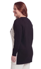 Snowflake Color Block Holiday Sweater