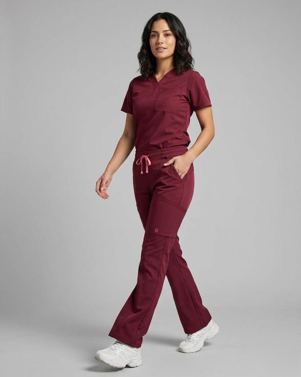 Women’s Burgundy Straight Leg Pants
