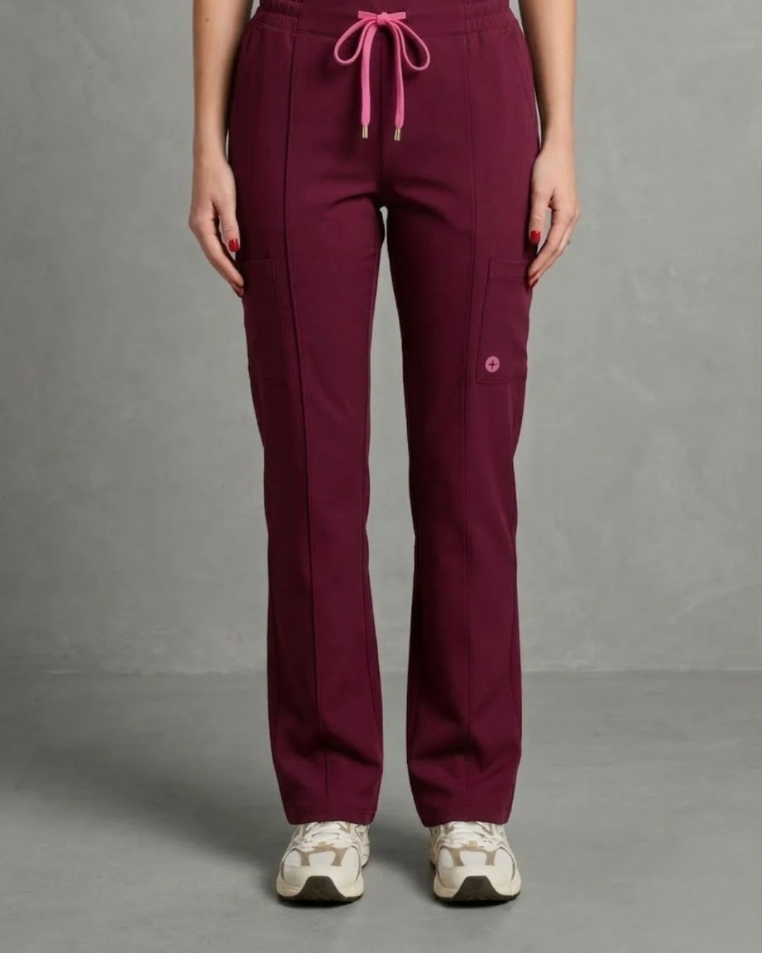 Women’s Burgundy Straight Leg Pants