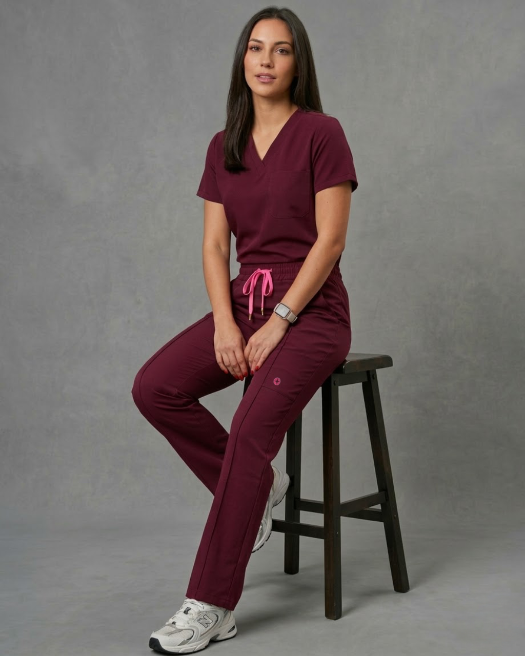 Women’s Burgundy Straight Leg Pants