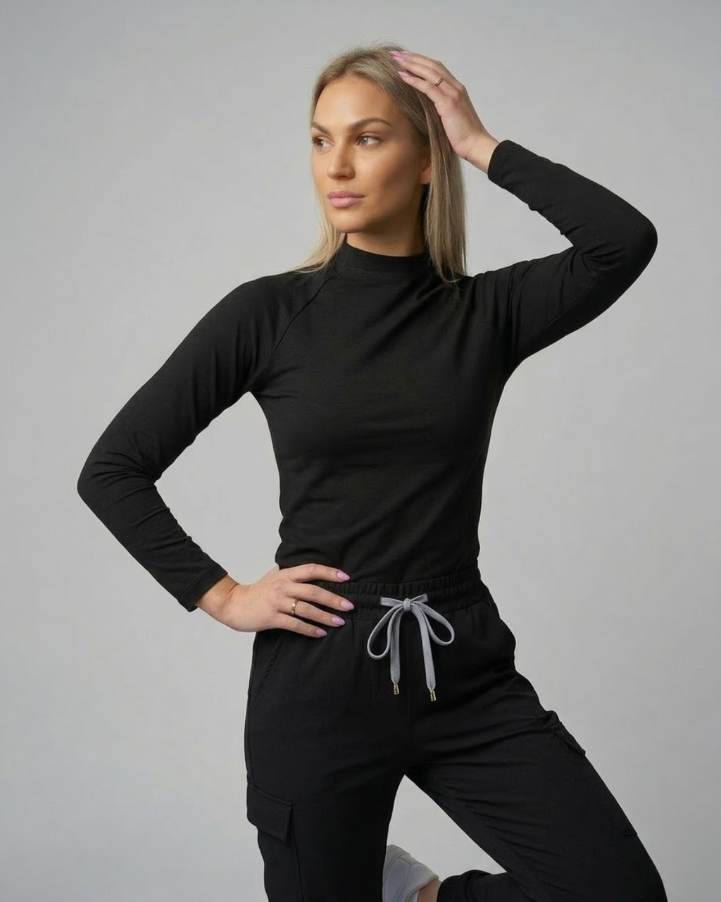 Long Sleeve Scrub Top