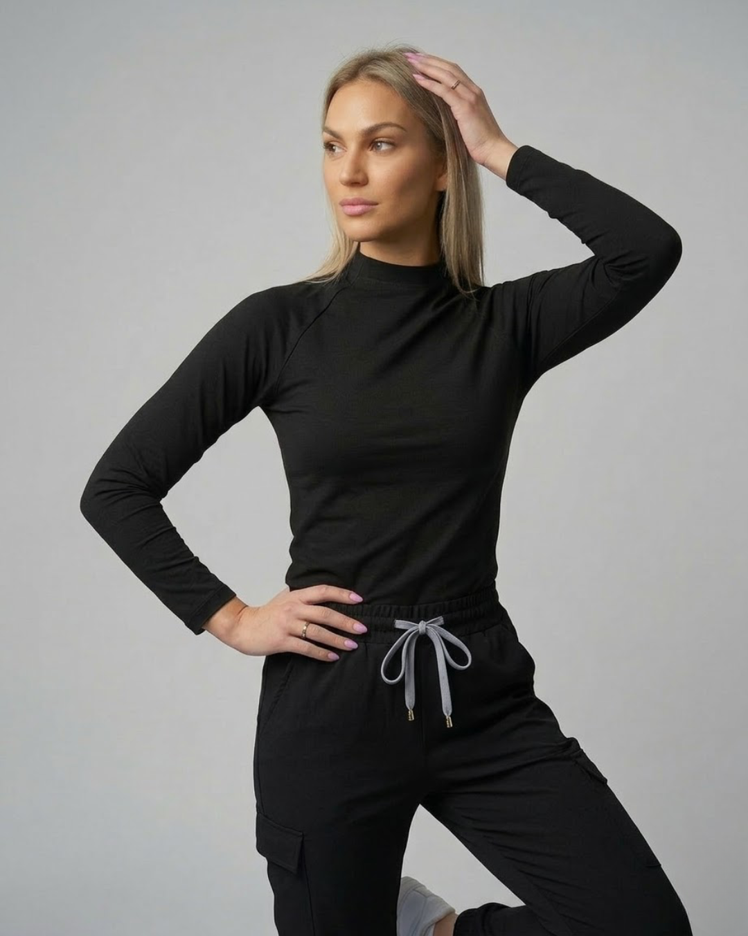 Long Sleeve Scrub Top