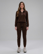 The Sculpt Cargo Joggers - Espresso