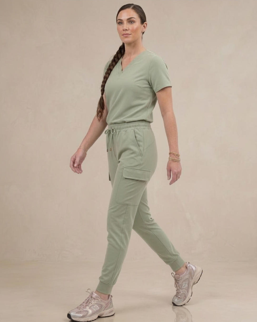 Fitted V-Neck Scrub Top
