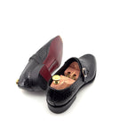 Maurice Sargeant Alligator Monkstrap - Black