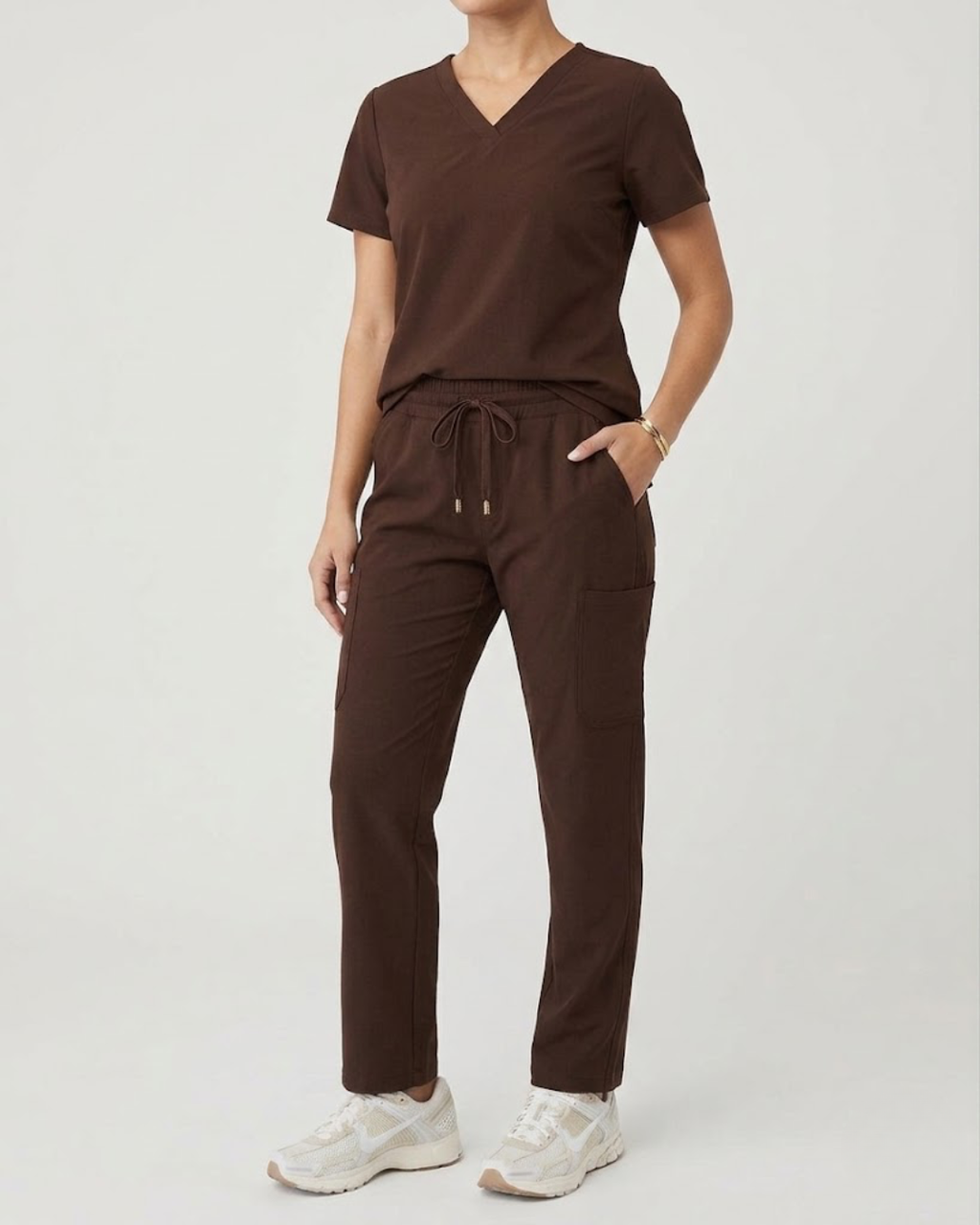 Fitted V-Neck Scrub Top