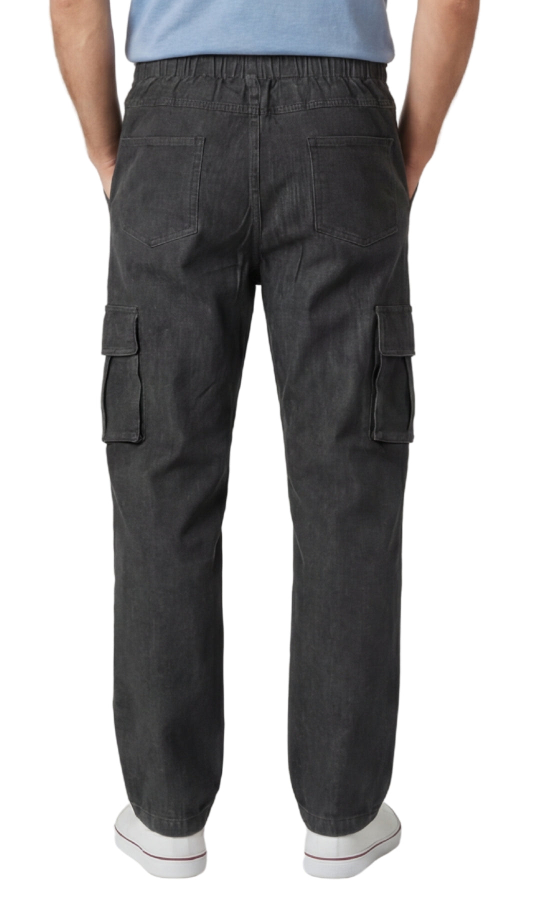 Pull-On Cargo Pocket Jeans