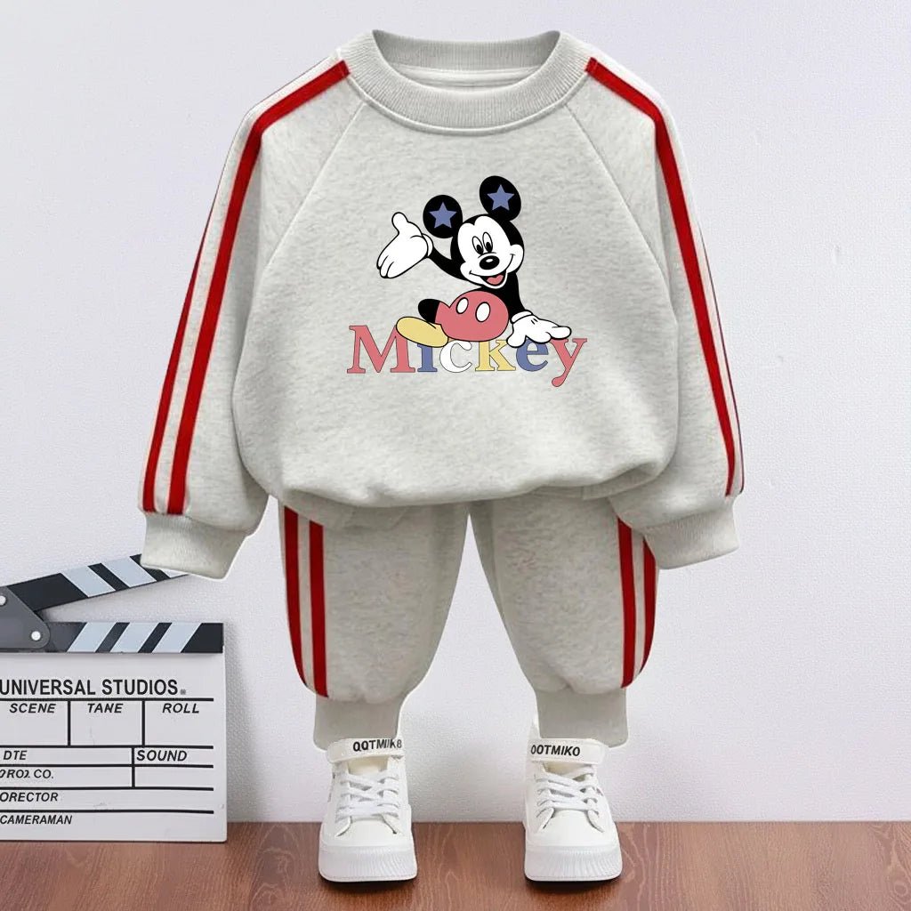 2026 Children cartoon character Side Stripe outfit Sets - Pendo Store