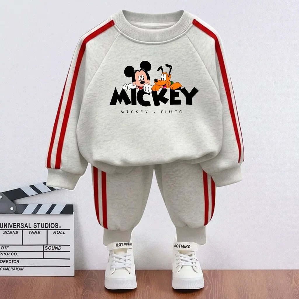 2026 Children cartoon character Side Stripe outfit Sets - Pendo Store