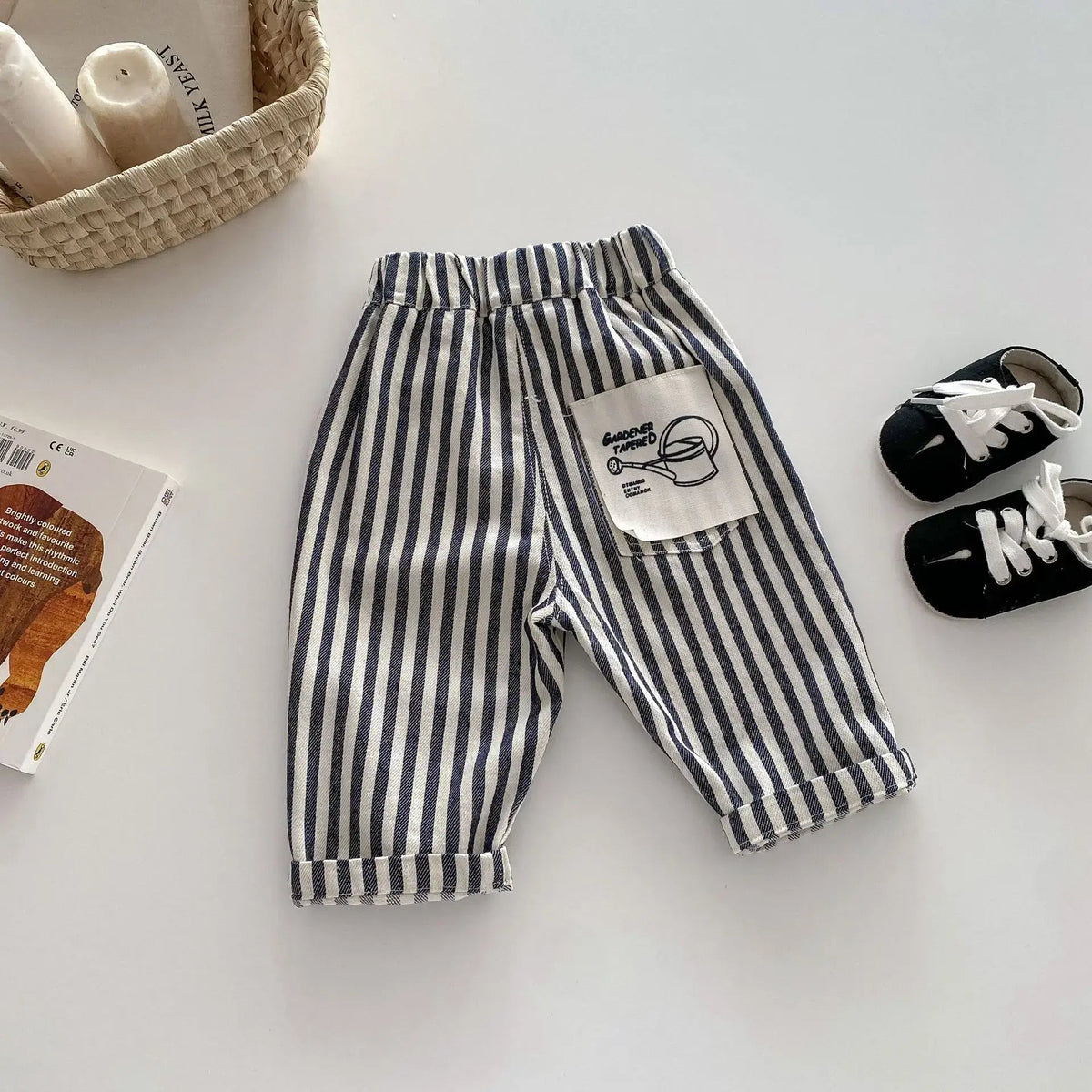 2026 Spring New 1-5Y Children Jeans Boys Denim Pants Mid Waist Girls Trousers Fashion Kids Plaid Pants - Pendo Store
