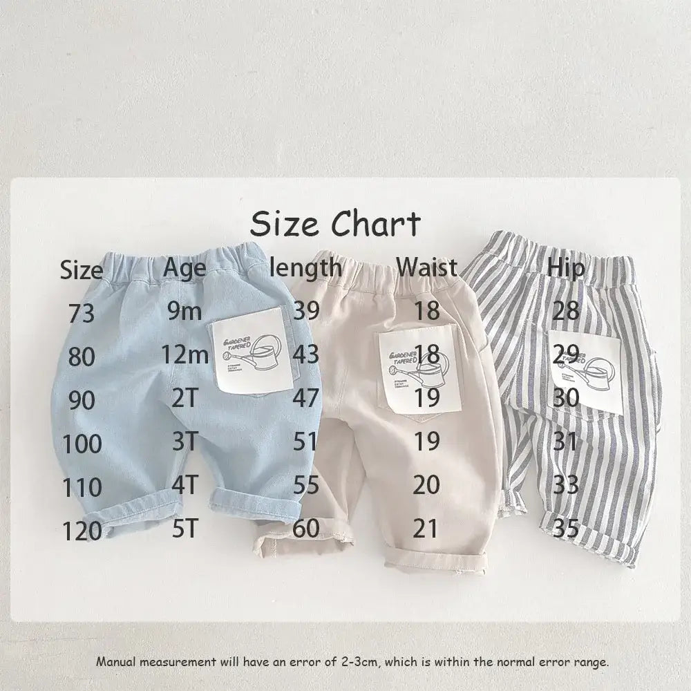 2026 Spring New 1-5Y Children Jeans Boys Denim Pants Mid Waist Girls Trousers Fashion Kids Plaid Pants - Pendo Store
