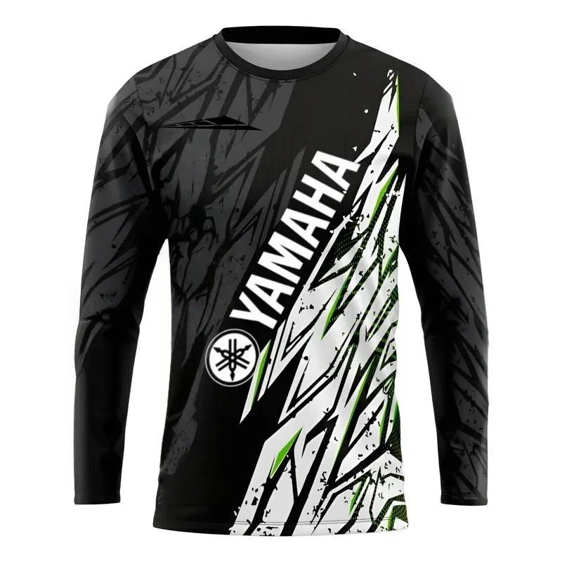 2026 Yamaha Design New Racing Cycling Suit - Men’s Off-Road Motorcycle Sports Fast Drying Long Sleeved Loose Jersey - Pendo Store