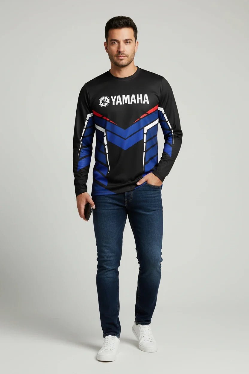 2026 Yamaha Design New Racing Cycling Suit - Men’s Off-Road Motorcycle Sports Fast Drying Long Sleeved Loose Jersey - Pendo Store