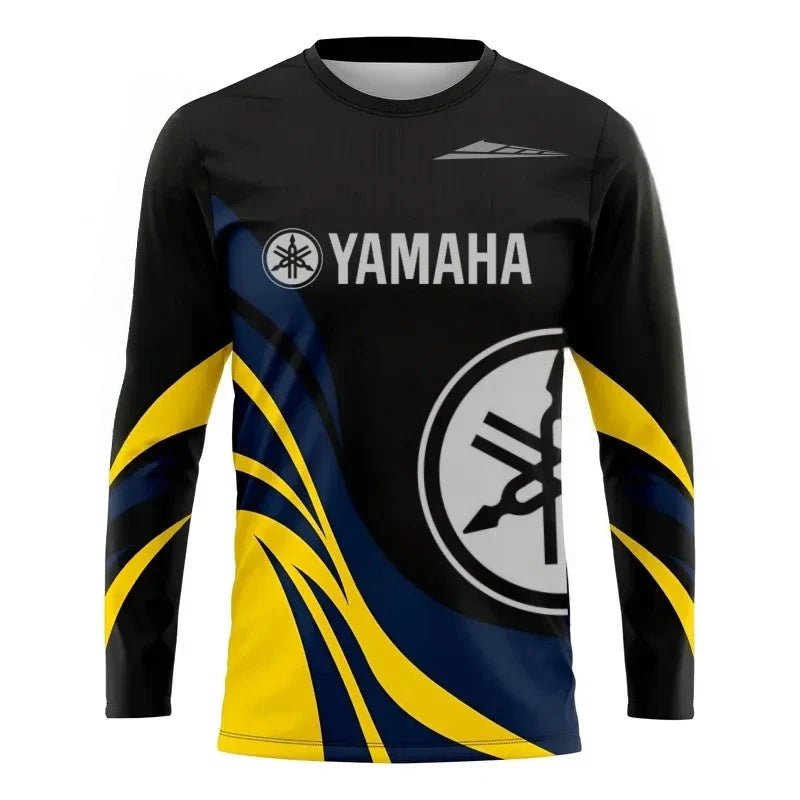 2026 Yamaha Design New Racing Cycling Suit - Men’s Off-Road Motorcycle Sports Fast Drying Long Sleeved Loose Jersey - Pendo Store