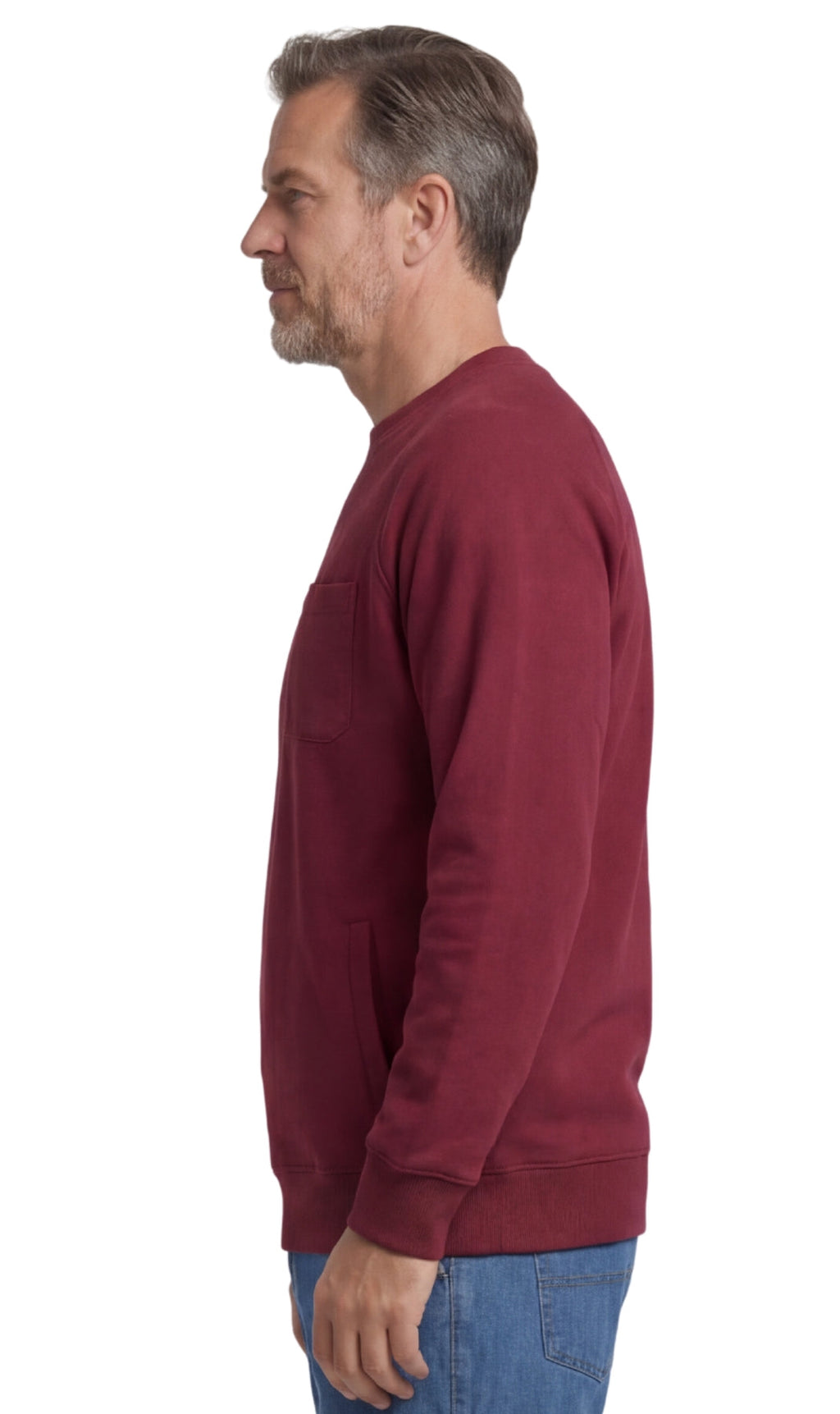 3-Pocket Raglan Fleece Sweatshirt