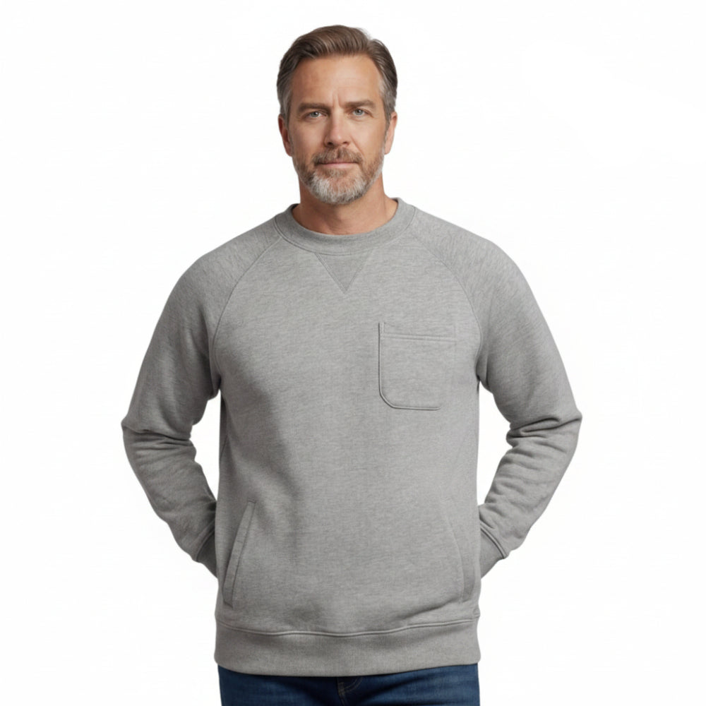 3-Pocket Raglan Fleece Sweatshirt