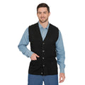 Rib Knit Button Front Sweater Vest