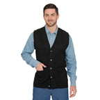 Rib Knit Button Front Sweater Vest